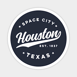 Vintage Houston Texas Space City USA Magnet